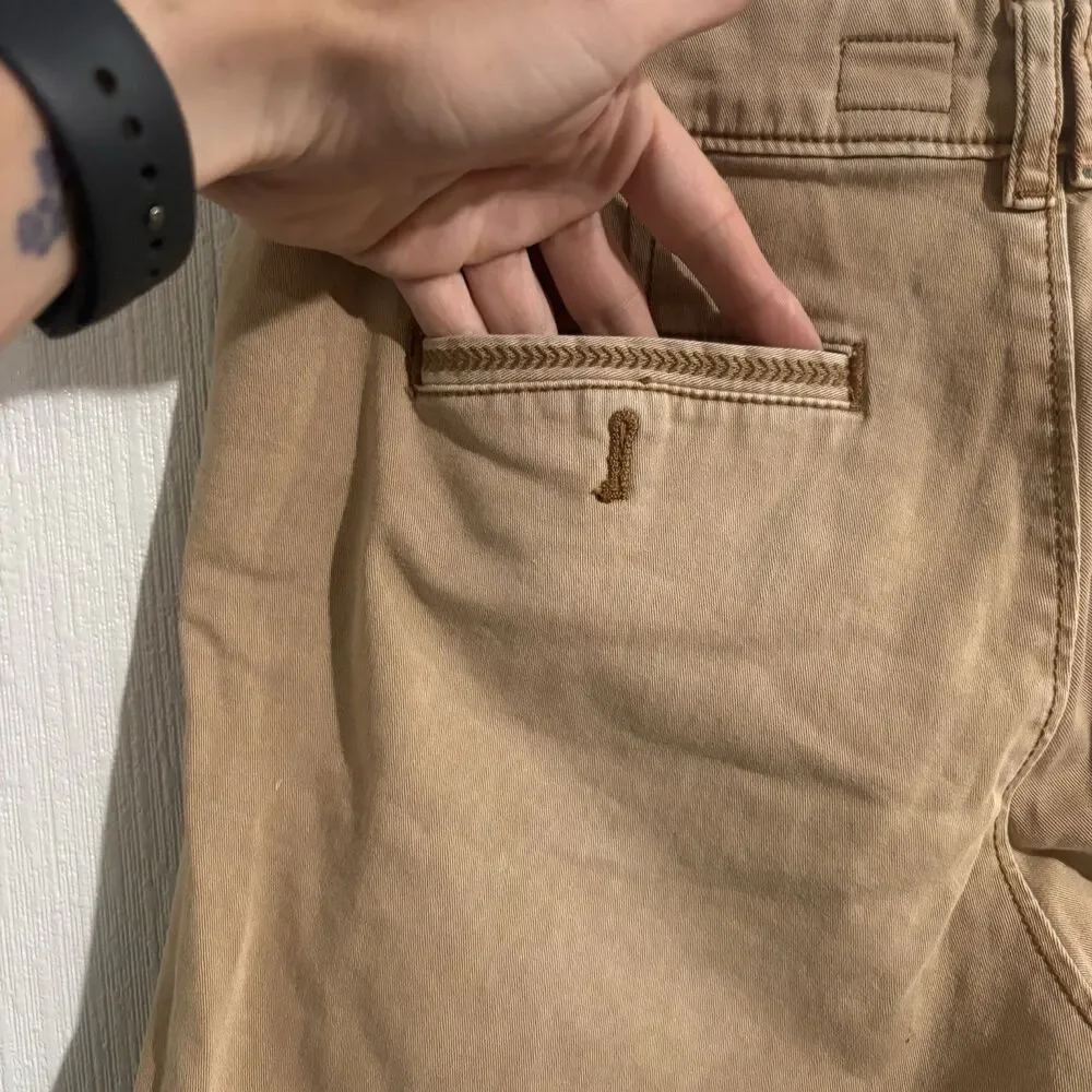 Pilcro Hyphen Shorts Tan Chino Casual Work Business Prep Anthropologie Womens 27
